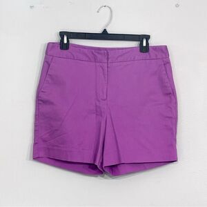 Worthington | Women’s High Waist Purple Stretch Casual Shorts Size 6